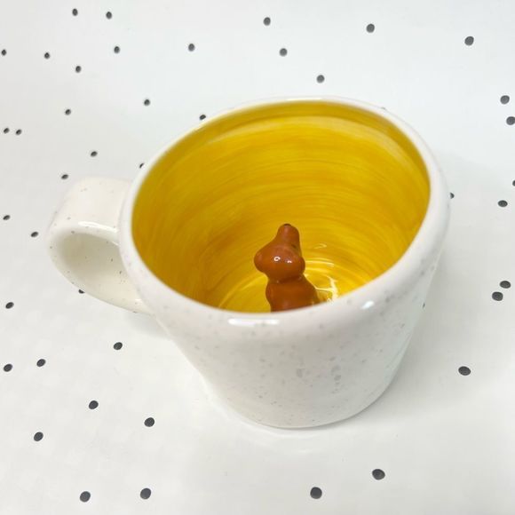 🐶 NATURAL LIFE 🐶 mug LIFE IS BETTER WITH A DOG coffee tea YELLOW CREAM - Picture 2 of 10